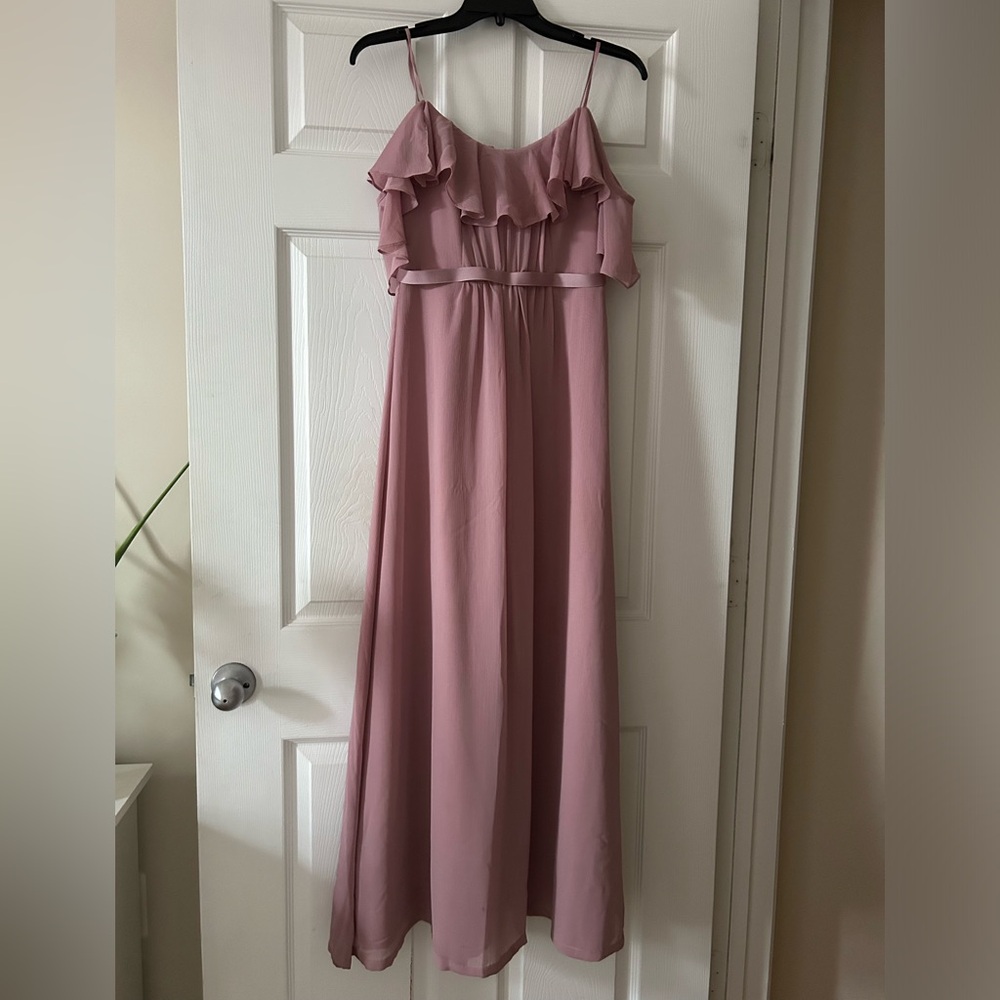Birdy Grey Jane Convertible bridesmaid dress in dark mauve
